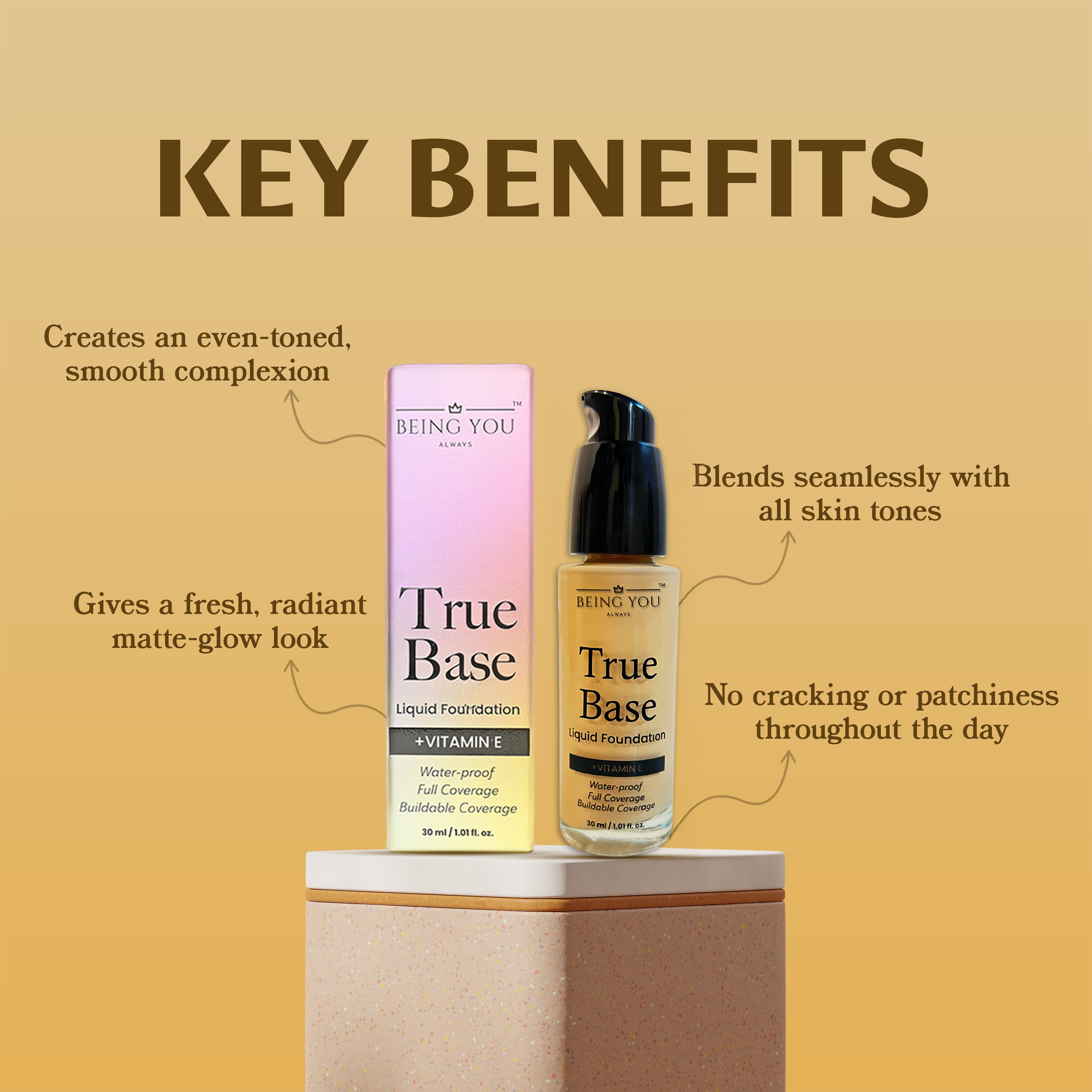 True Base Liquid Foundation - Vitamin E