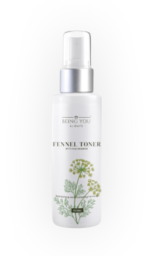 Toner – Minimizes open pores and enhances skin radiance
