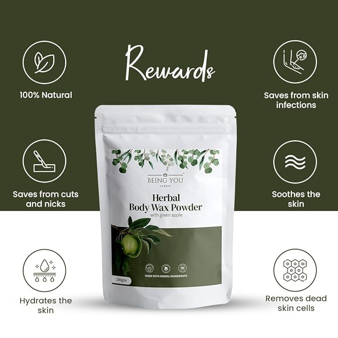 Herbal Wax Powder and Aloe Vera Gel – Natural hair removal for smooth and soft skin