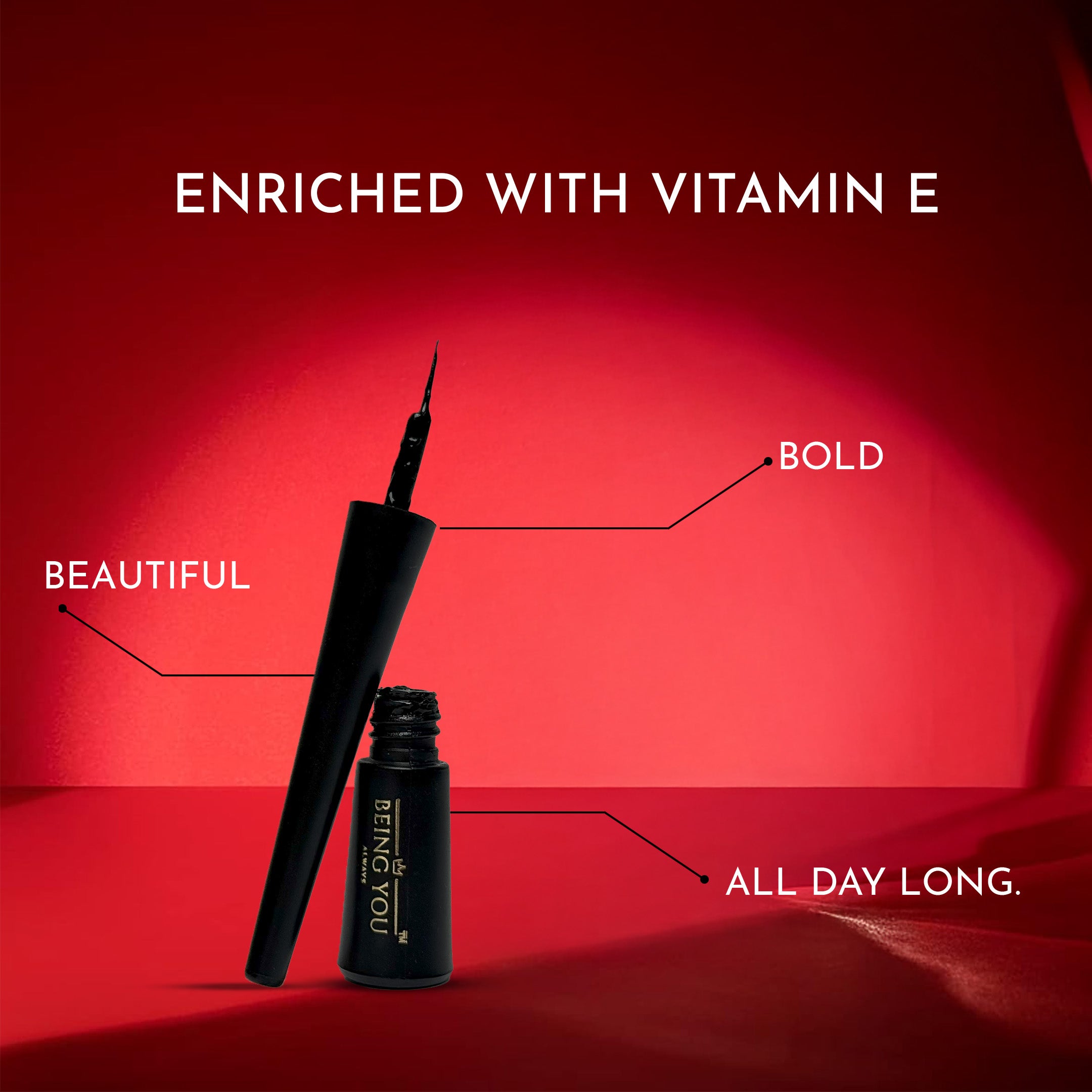 Being You Always Liquid Eyeliner – Waterproof, Smudge-Proof & Long Lasting (Black, 6ml)