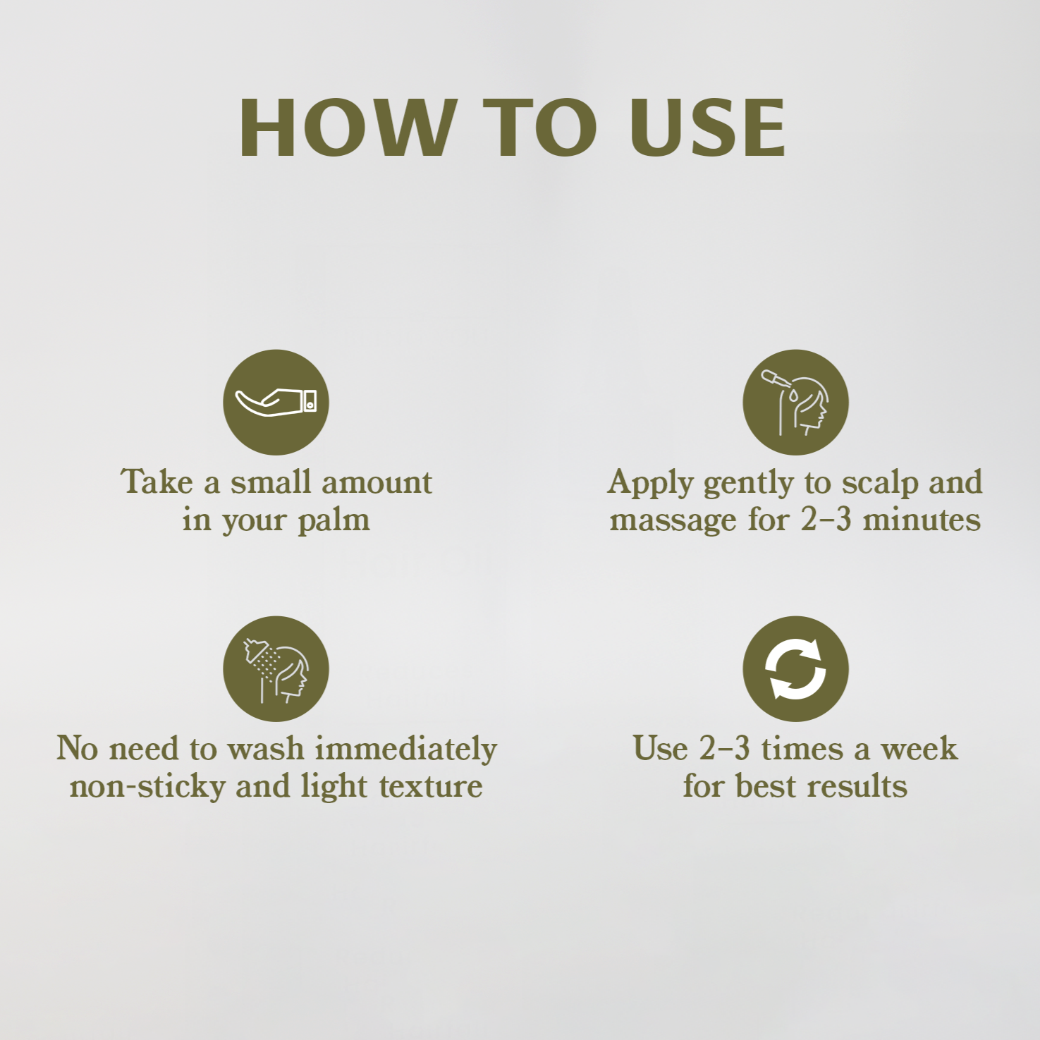 Hair Oil – Strengthens roots, reduces hair fall, and promotes growth