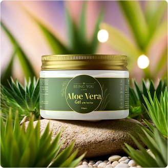 Aloe Vera Gel – Hydrates, tightens skin, and smooths hair