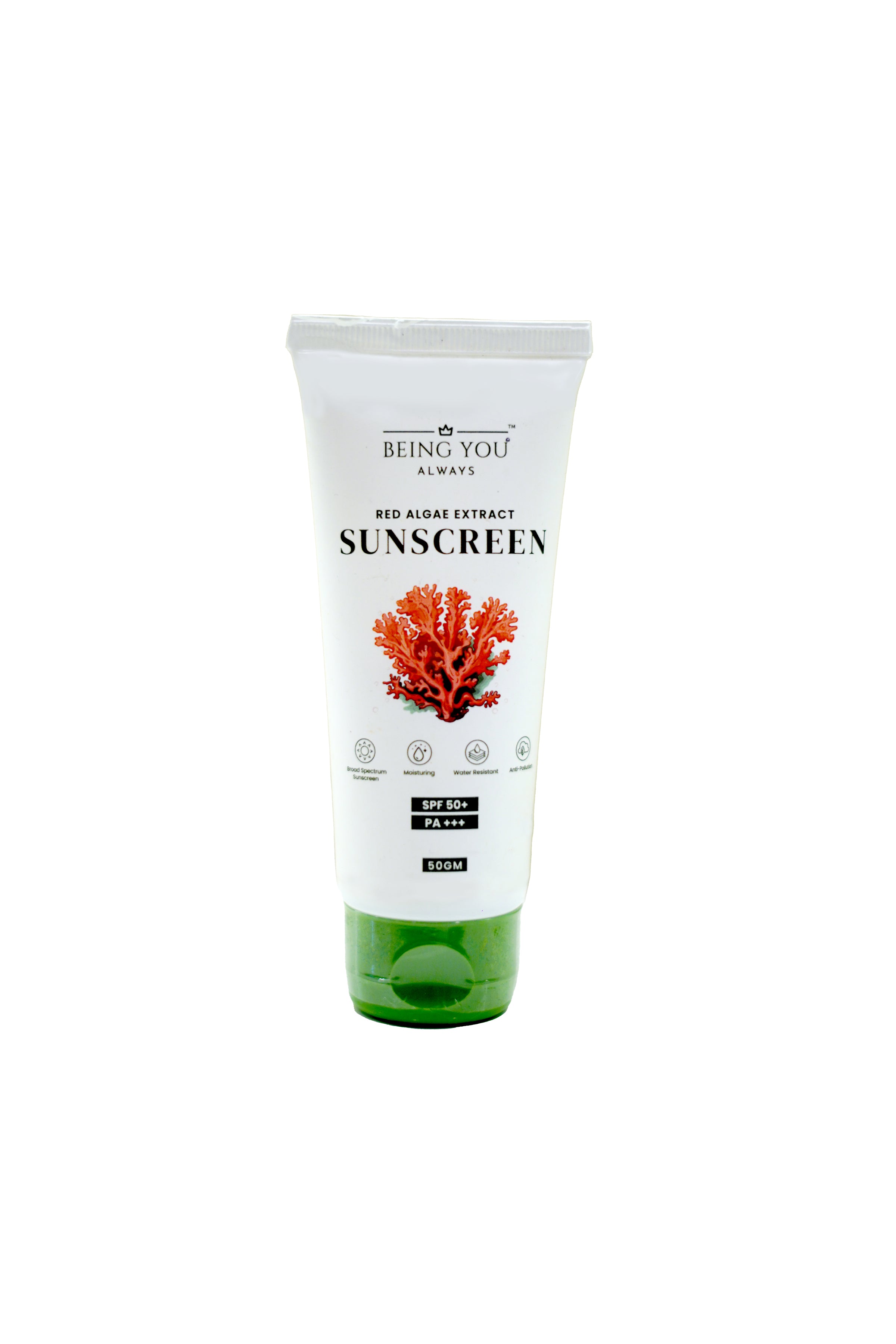 Sunscreen SPF 50++ – Hydrating formula with no white cast for all-day protection