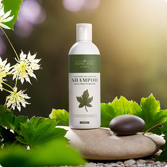 Shampoo – Controls hair fall and dandruff while smoothing hair