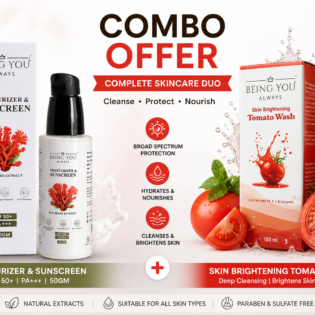Sunscreen + Tomato Face wash Combo